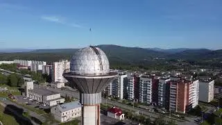 Водонапорная башня г. Трёхгорный "чупа-чупс"