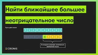 Собеседование Google. Найти ближайшее большее неотрицательное число