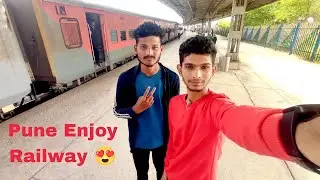 pune weekly express 22152 Railway enjoy vlog full 😍🌄 sign language