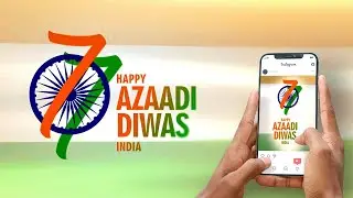 Beautiful Azaadi Diwas India Motion Graphic for Social Media (15 August)