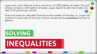 Write And Solve An Inequality Word Problem