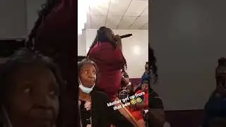 Mother know that front pew a lil fragile