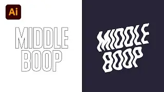 Warp Text To Fluid, Wave, Curve In Adobe Illustrator | Make With Mesh - Graphic Design Tutorial