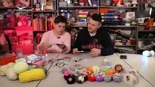 Чудик - игрушка в смешанной технике