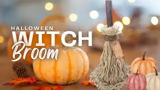 Halloween / Fall Witch Broom | Dollar tree DIY