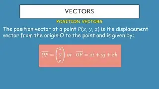 VECTORS|FINDING A  POSITION VECTOR GIVEN FOUR POINTS FORM A PARALLELOGRAM