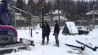 Завинчивание винтовых свай