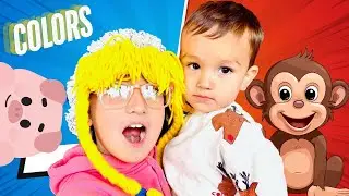 Animal Painting Fun for Toddlers! 🎨 Learn Colors and Letters with Toys