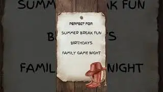 Western Scavenger Hunt - A fun #summerbreak activity or birthday gift reveal