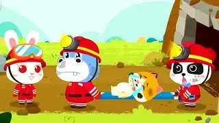 Little Panda's Town: Unleash Your Inner Hero & Rescue the People - Babybus Gameplay