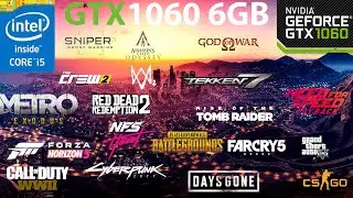Gtx 1060 6gb test in 7 Games (Core i7 4th) 2024