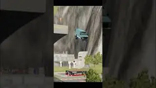 NO WHEELS BUT MADE A GREAT LANDING #shorts #beamngdrive
