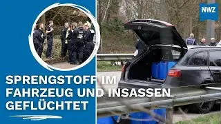Polizei stoppt Auto bei Ahlhorn – Sprengstoff im Fahrzeug und Täter flüchtig