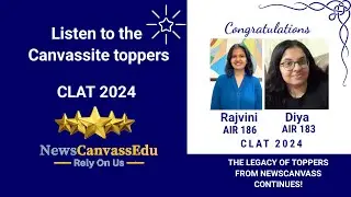 Two Meritorious CLAT 2024 Toppers - Rajvini(AIR 186) and Diya(AIR 183)-CLAT Preparation journey