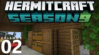 HermitCraft 9 E02: Starter Base Interior