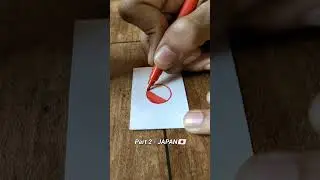 part 2 JAPAN flag drawing 🇯🇵 