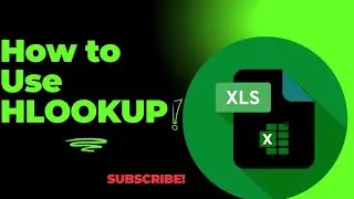 How to use HLOOKUP in Microsoft Excel