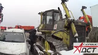Ввод в эксплуатацию бульдозера ТМ10 ДСТ УРАЛ. Неисправность  механизма натяжения бульдозера ТМ10 ДСТ
