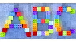 Английский алфавит с Лего Дупло | Буквы для детей