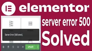 Elementor server error 500 when saving problem solved #elementor #error500 #wordpresserror