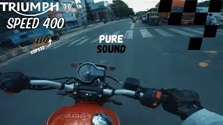 TRIUMPH SPEED 400 | PURE SOUND | HYPER RIDE | TOP SPEED RUN | LAUNCH TEST [RAW ONBOARD]