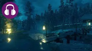 RAINY NIGHT On Tsuhsima 💤 Relaxing GHOST OF TSUSHIMA Ambience | Rain & Forest Sounds ASMR