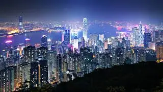 Hong Kong Skyline Time Lapse - No copyright