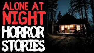 True Alone At Night Scary Horror Stories for Sleep | Black Screen With Rain Sounds
