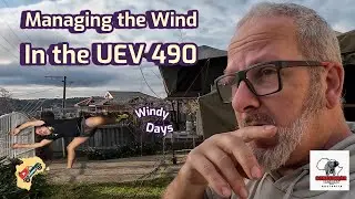 Conqueror UEV 490 dealing with Windy days