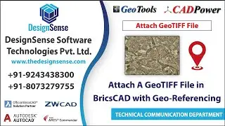 BricsCAD Tutorials: Attach A GeoTIFF File in BricsCAD with Geo-Referencing | CADPower & GeoTools
