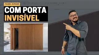 Painel Ripado com Porta Invisível no Archicad