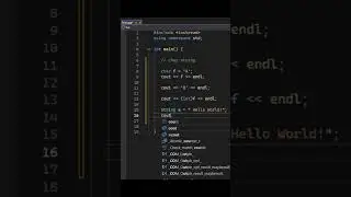 Тип переменной char и string #занятие8