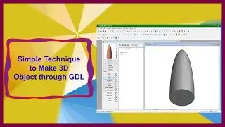 Archicad Beginner Tutorial - Basic method of 3D GDL Command Tutorial