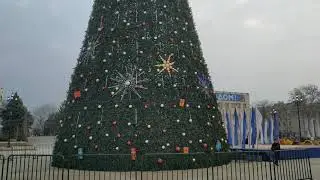 Площадь Ленина Махачкала декабрь 2019. Новогодняя Елка.