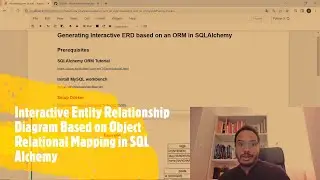 Building an Interactive Entity Relationship Diagram from Object Relational Mapping in SQLAlchemy