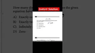 When NO Solution #satprep #maths #satmath #exam #example  #gcse @TestPrepLaunch