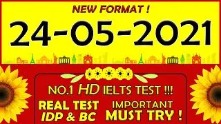 🔥IELTS LISTENING PRACTICE TEST 2021 WITH ANSWERS | 24.05.2021