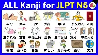 COMPLETE! JLPT N5 KANJI Vocabulary: 200 Words for Beginners