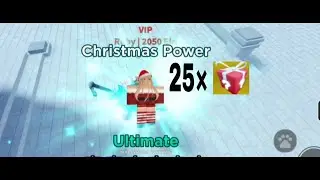 Opened over 25 boxes just to get Christmas power Utd (Ultimate tower defense)