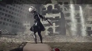 NieR: Automata (20) Босс: Ева. Финал. Концовка: A