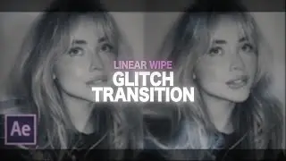 linear wipe glitch transition | after effects