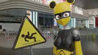 Wet Floor Bot At Work