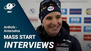 World Cup 23/24 Antholz-Anterselva: Women Mass Start Interviews