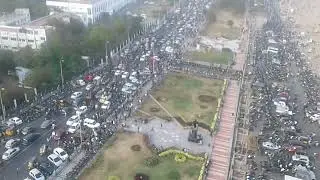 JALLIKATTU PROTEST TOP VIEW VIEW MARINA FROM LIGHT HOUSE