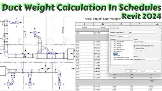 Duct Schedule in Revit | Revit  MEP | #mep