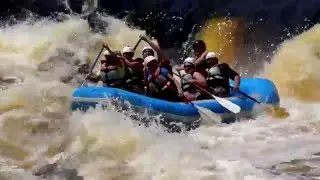 Wisconsin Rafting on the Menominee River with Wildman Adventure Resort