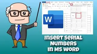 Tips Part 4 | How to Insert Serial Numbers in MS Word #msword #microsoftwordtutorial #wordtips