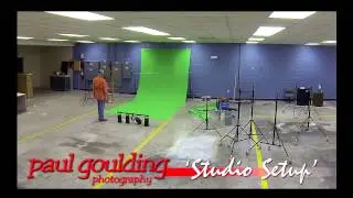 Studio Green Screen and Lighting Setup HDTV