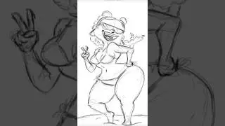 All Good👍🏿 #curvy #drawing #cartoon