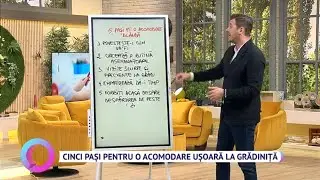 Cinci pași pentru o acomodare ușoară la grădiniță